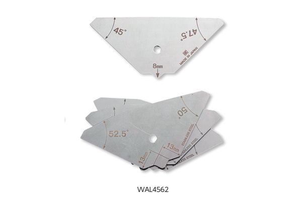 Bộ kiểm tra góc giới hạn mối hàn 45-62.5º, 4 cái niigataseiki, WAL4562