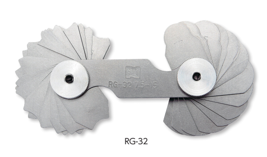 Bộ dưỡng đo bán kính 30 lá 15.5-25mm Niigataseiki, RG-30