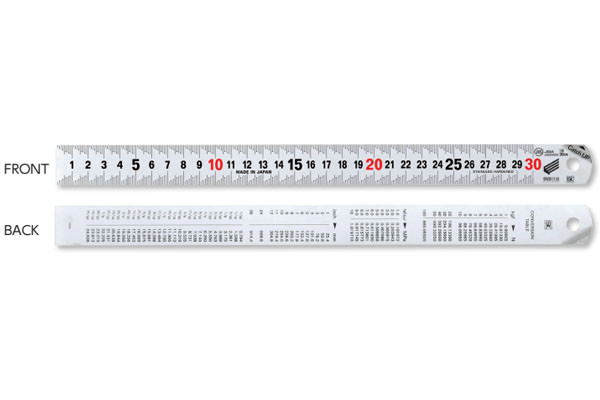 Thước lá dài 600mm Catch up, bề mặt phủ Satin NiigataSeiki, CU-60KD