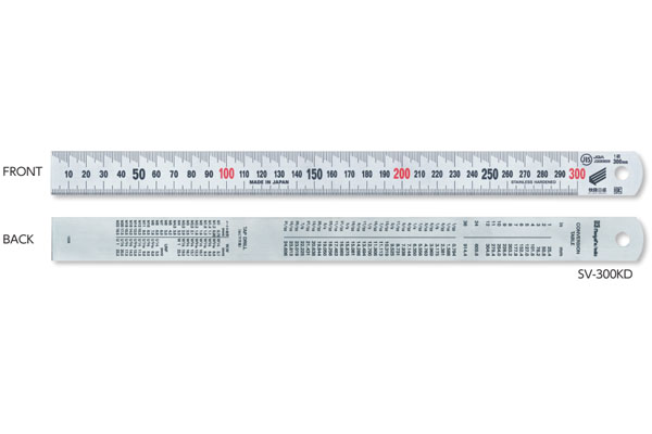 Thước lá dài 300mm bề mặt phủ Satin NiigataSeiki, SV-300KD